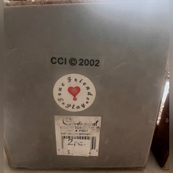 Vintage 2002 True Friends Play Ceramic/Wood Dachshund Bookends - Picture 8 of 12